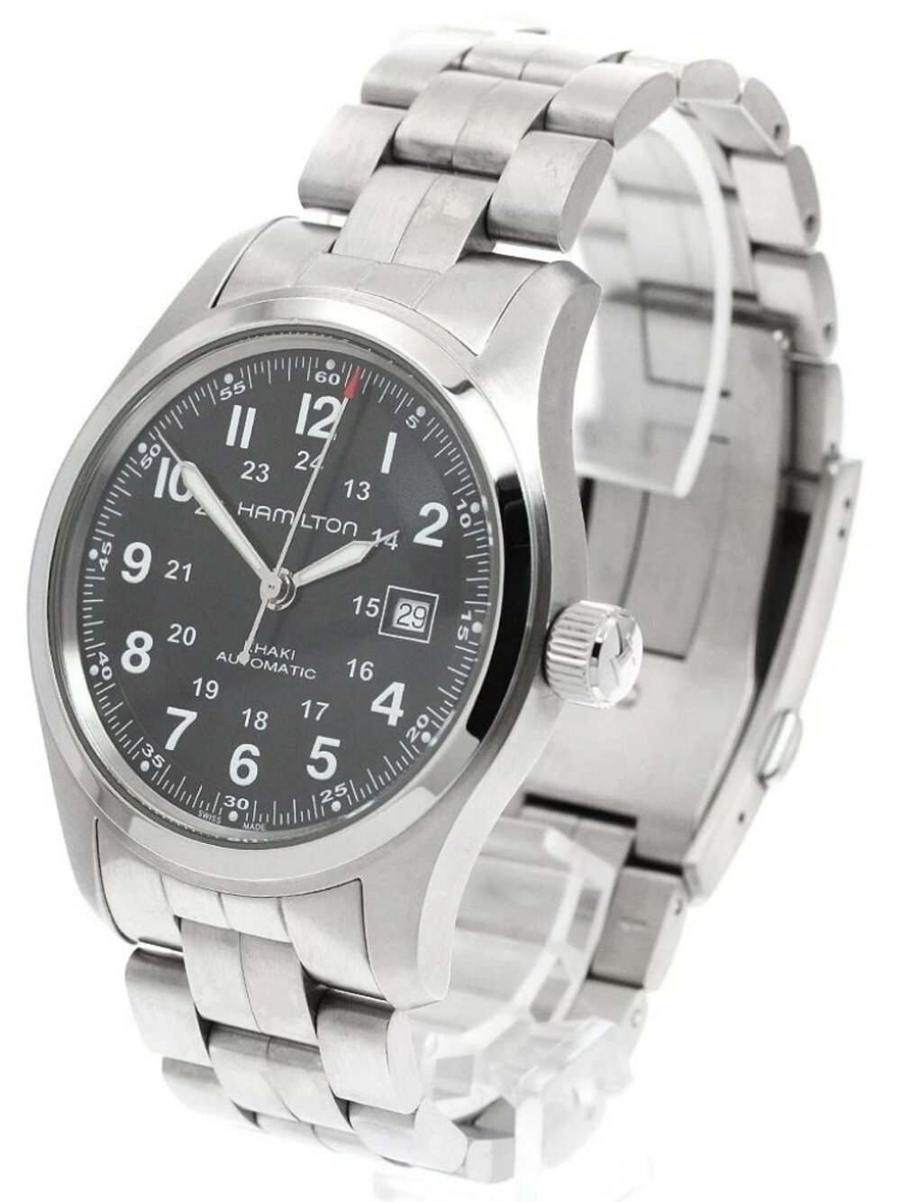 HAMILTON Khaki field H706050 Date black Dial Automatic Men's Watch_956517